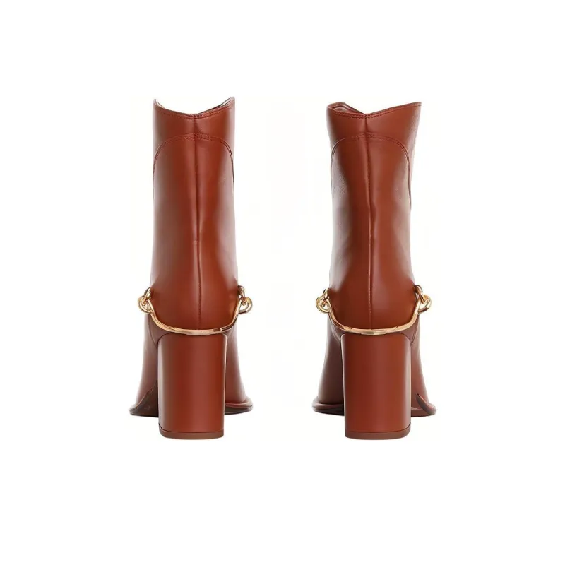 Zimmermann Ankle Boots 4.5cm Women's Brown-4