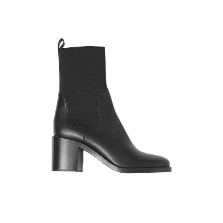 Burberry Short Chelsea Boots Women's Black-1