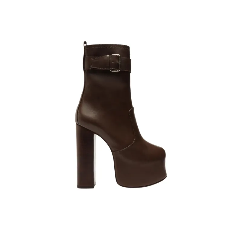 Schutz Aberdeen Ankle Boots 14.2cm Women's Brown-1