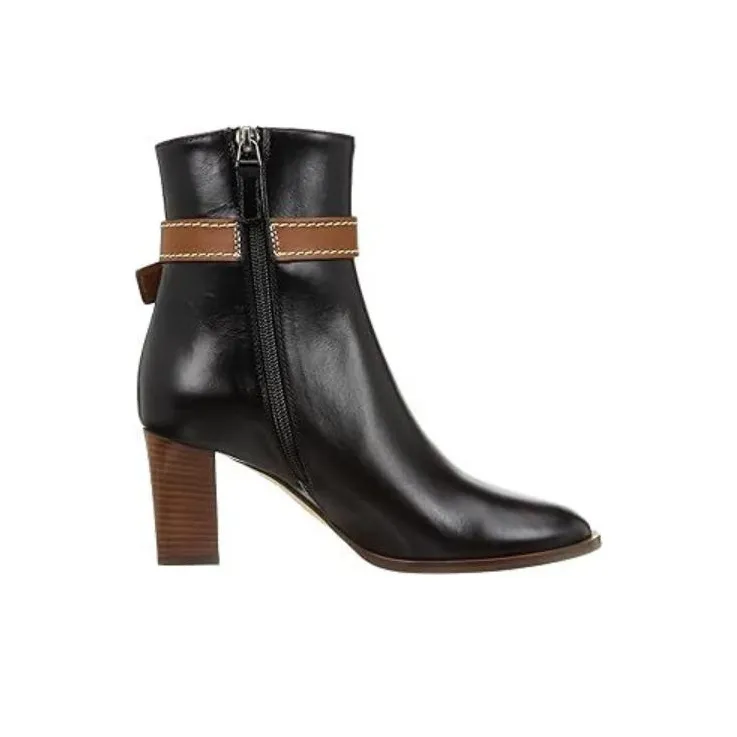 LOEWE Gate Chunky Heel High Heels Women's Black-3