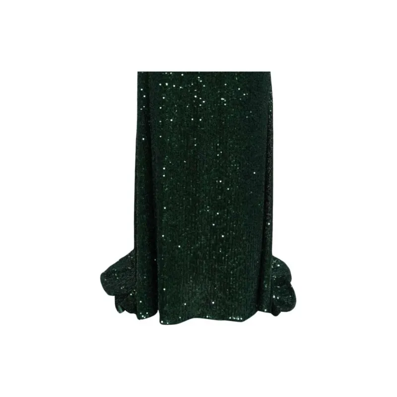 Talbot Runhof Lgslv Sequin Evening Dress-3