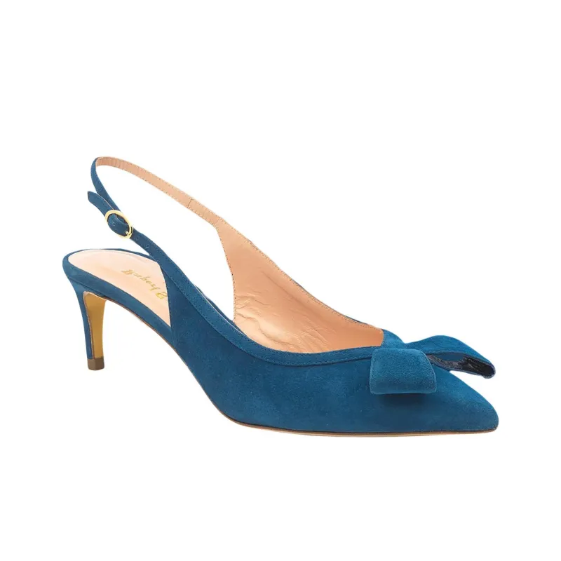 Rupert Sanderson Caprice Slim Heel High Heels 5.5cm Women's Blue-1