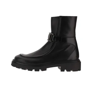 TOD'S Round Toe Side Zipped Ankle Boots Women's