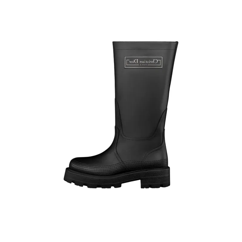 DIOR D Scots Ankle Boots Women's Black-0