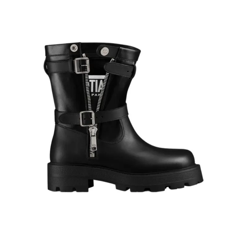 DIOR D Major Ankle Boots 4.5cm Women's Black-1
