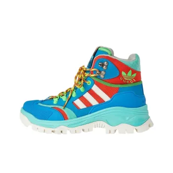 GUCCI Adidas X GUCCI Women's Lace Up Boot 'Blue Red' Women's