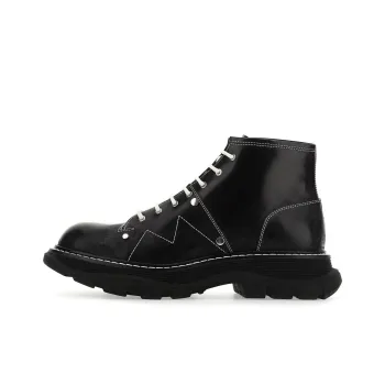 Alexander McQueen Tread Lace Up Boots 'Black'