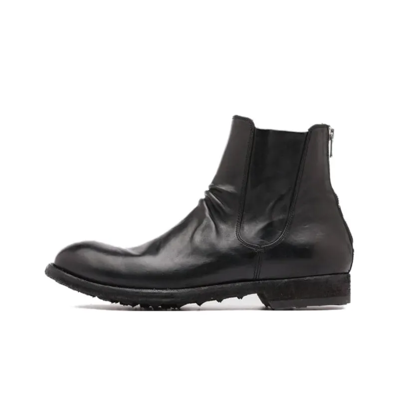 Officine Creative Polished-leather Ankle Boots-0