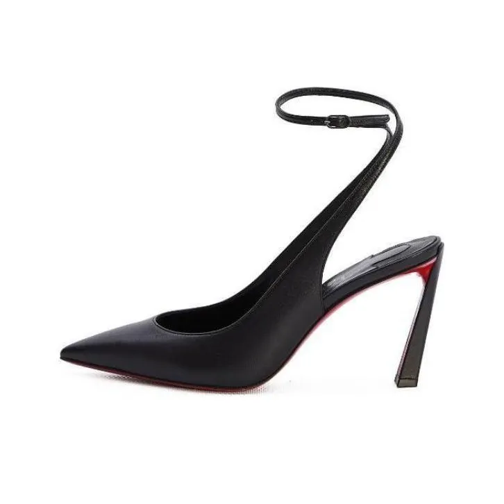 CL Slim Heel High Heels 8.5cm Women's Black-0