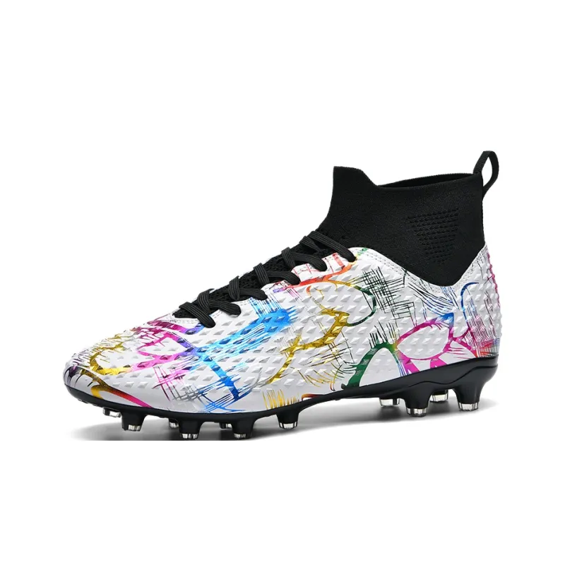 BIANSULONG Soccer Shoes Unisex Low Top Black-5