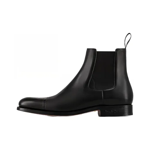 LOUIS VUITTON Varenne Short Chelsea Boots Men's Black