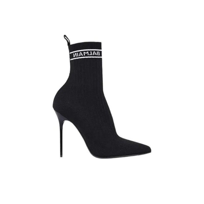 BALMAIN Skye Stretched Ankle Boots Women's-5