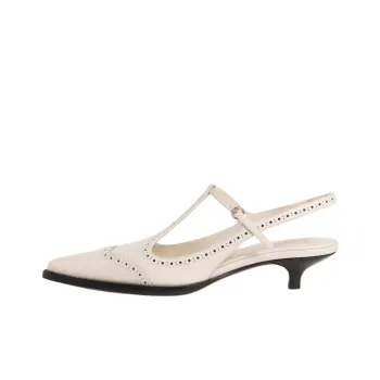MIU MIU Block Heel High Heels 3.5cm Women's White