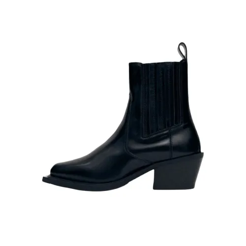ALOHAS Short Chelsea boots Silver 5.5cm Women's Black