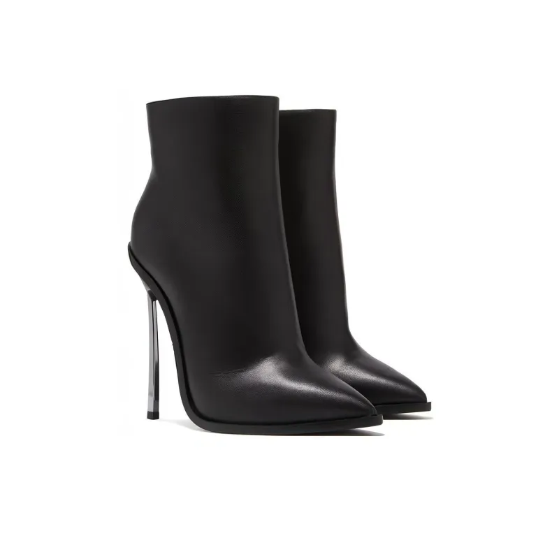 Casadei Pointed Leather Boots-3