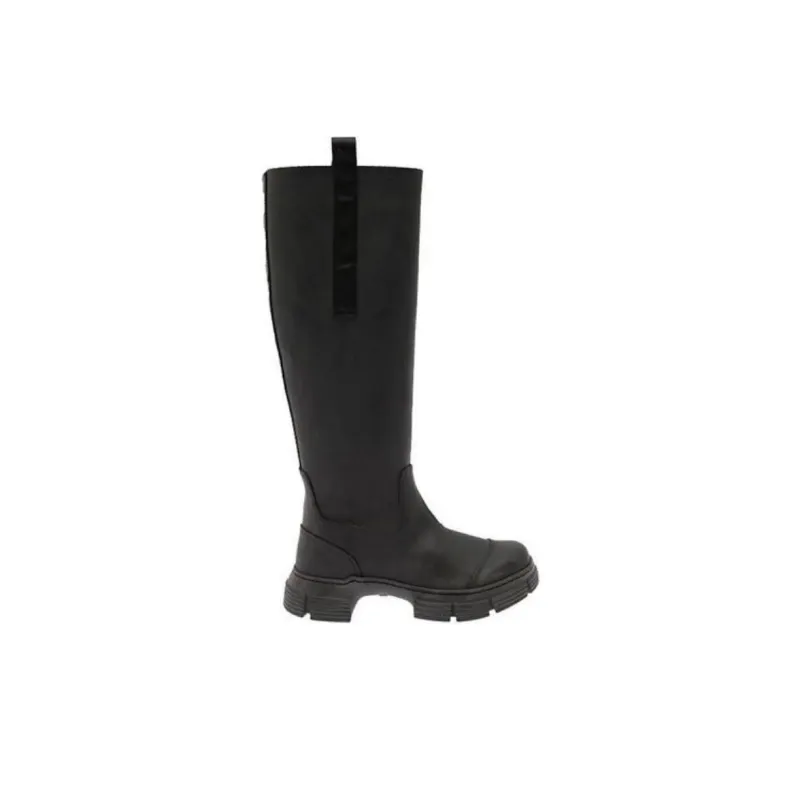 GANNI Knee high Boots Women's Black-1