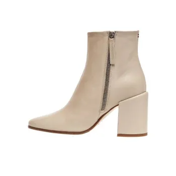HALMANERA Ankle Boots 8cm Women's Beige