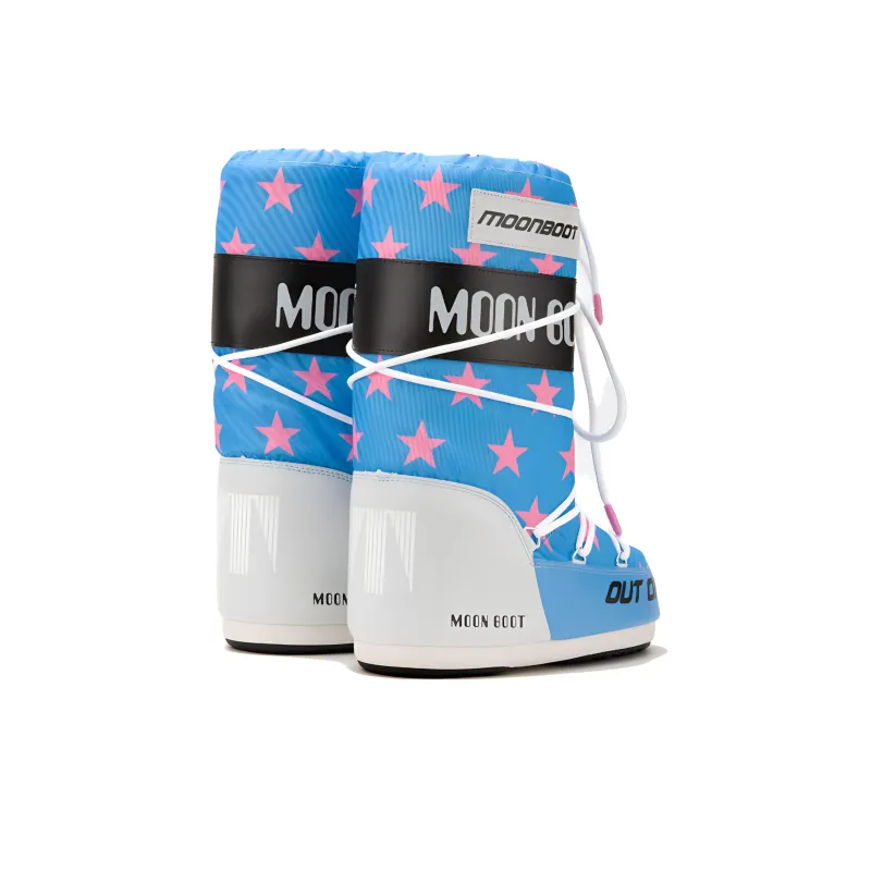 Moon Boot Icon Retrobiker Star print Boots-3