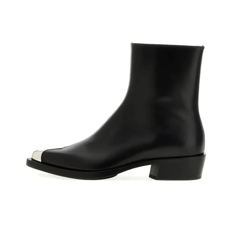 Alexander McQueen Punk Leather Boots-0