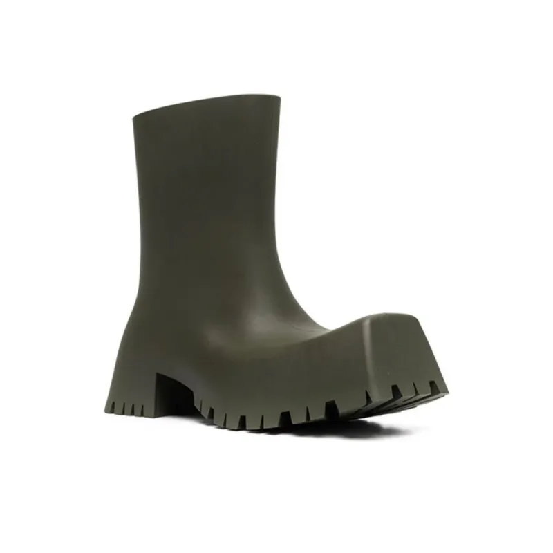 Balenciaga Trooper Boots 'Olive Green'-3
