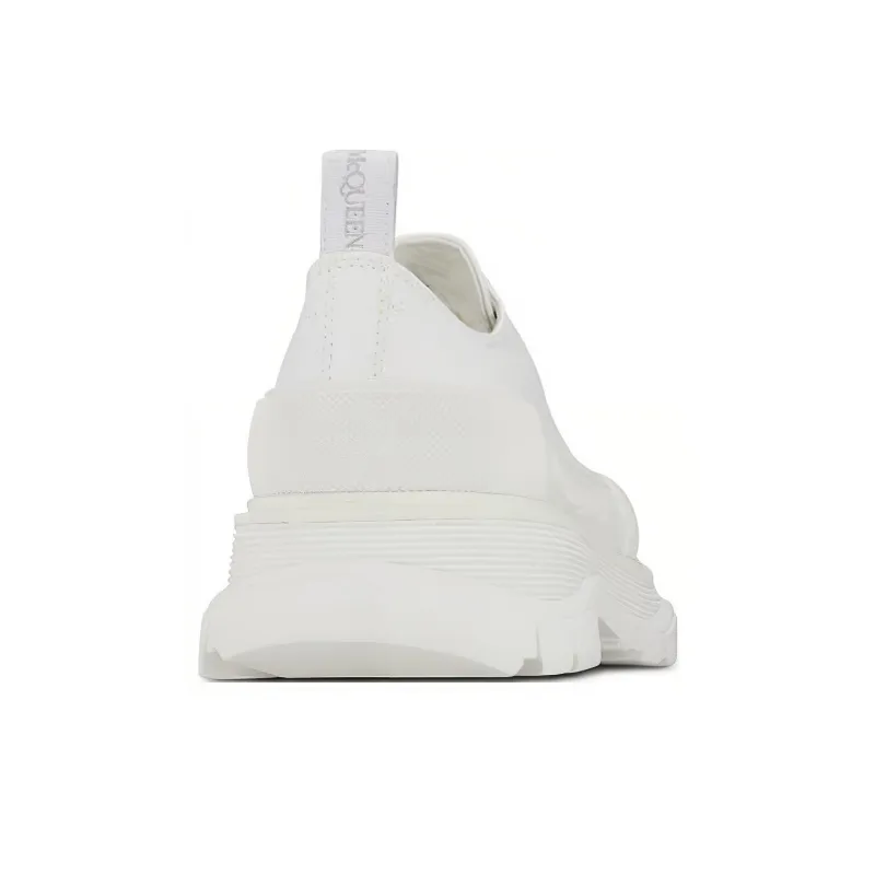 Alexander McQueen Tread Slick Lace Up Sneakers 'White'-3