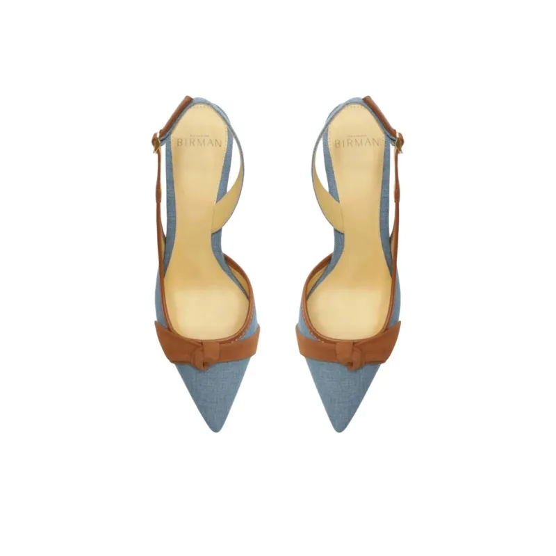 Alexandre Birman CLARITA High Heels 8.5cm Women's Blue-3