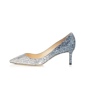 Jimmy Choo ROMY Slim Heel High Heels Women's Silver Blue Gradient