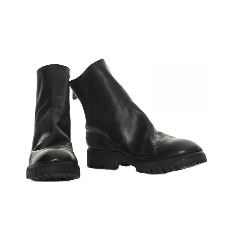 GUIDI 796LV Leather Ankle Boots-3