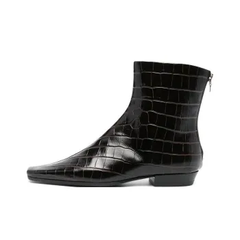 TOTEME The Western Crocodile-effect Boots Women's