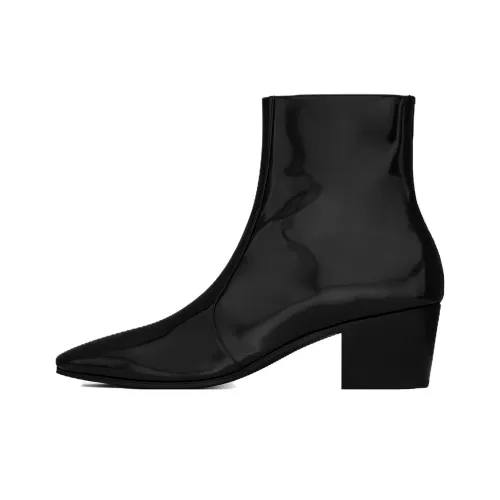 SAINT LAURENT Vassili Ankle Boots 6cm Men's Black