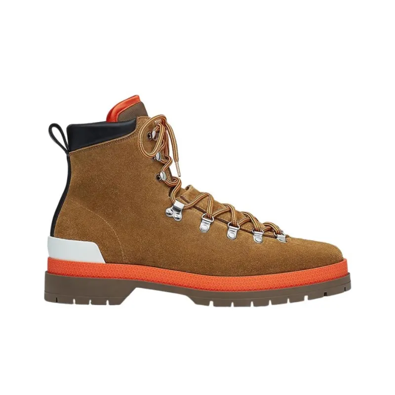 HERMES Denivele Ankle Boots Men's Brown-1