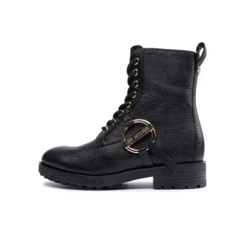 Love MOSCHINO Logo-plaque Lace-up Boots