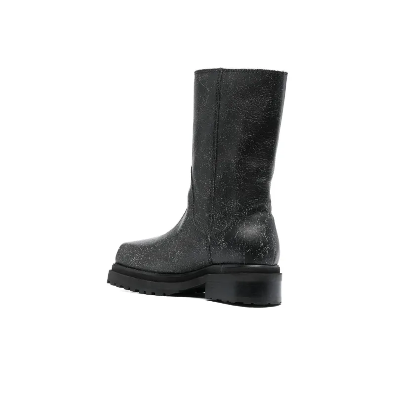 ECKHAUS LATTA Square-toe 70mm Leather Boots-3