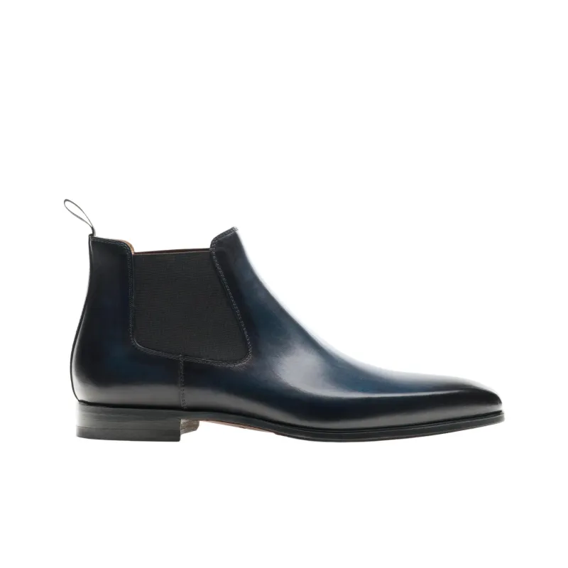 Magnanni Shaw Short Chelsea Boots Men's Marine Blue-1