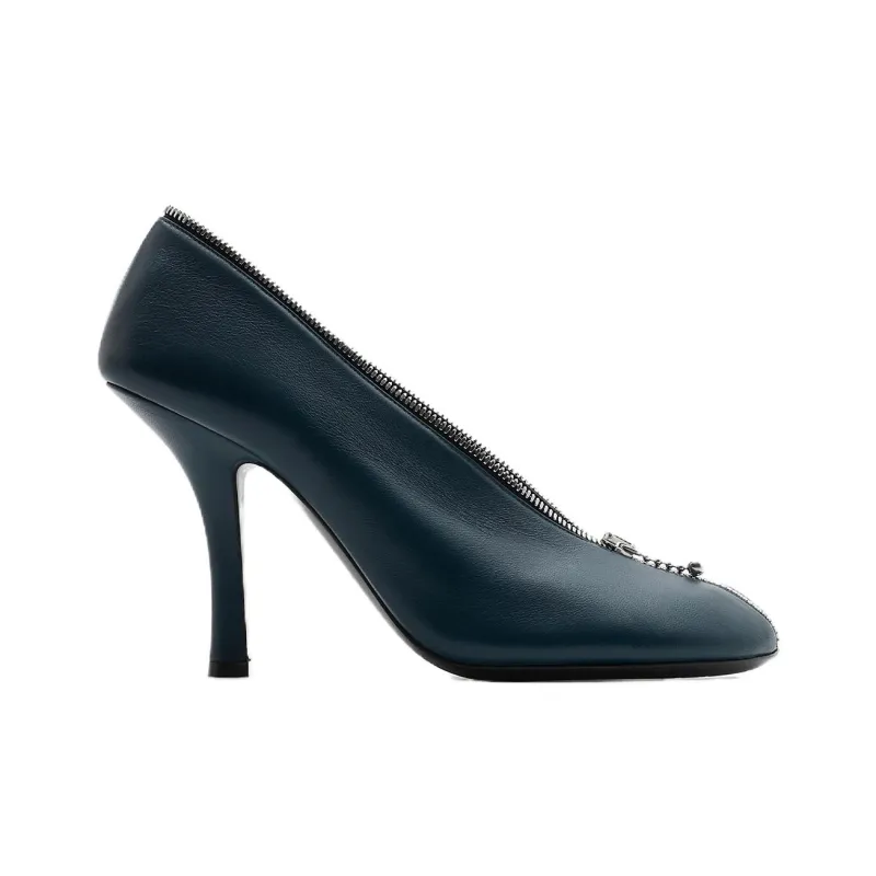 Burberry Baby Zip 100mm Leather Pumps-1