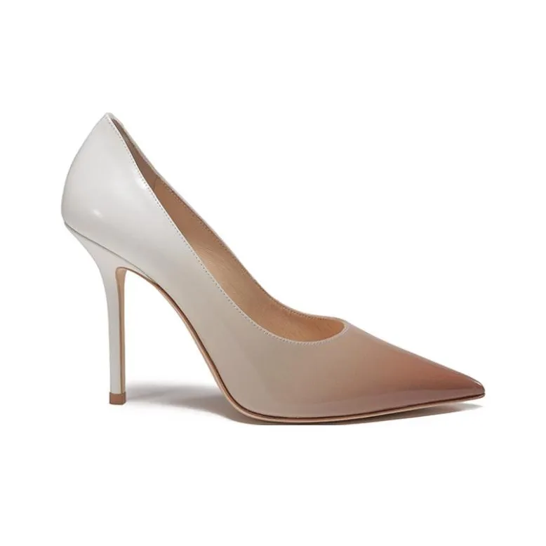 Jimmy Choo Love High Heels Women's Caramel/White-1