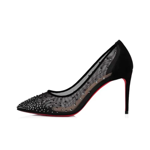 CL LUBOTING Slim Heel High Heels Women's Black