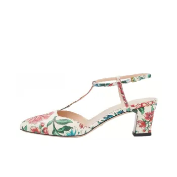 GUCCI Double G Chunky Heel High Heels Women's Multicolor