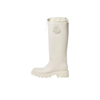 Moncler Kickstream Rain Boots Women's White
