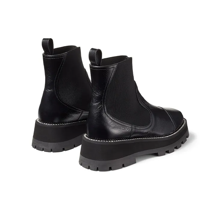 Jimmy Choo Clayton FLAT Chelsea Boots Women's Black-3