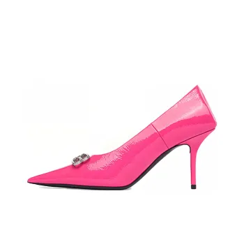 Balenciaga Square Knife Slim Heel High Heels Women's Pink