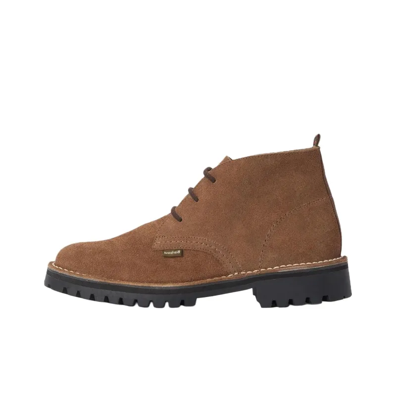 BARBOUR Hobart Chukka Ankle Boots Men's Taupe-0