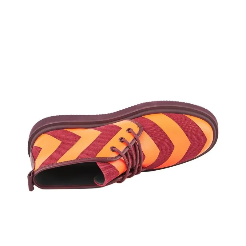 UNITED NUDE Un Geo Ankle Boots Men's Orange Red-4
