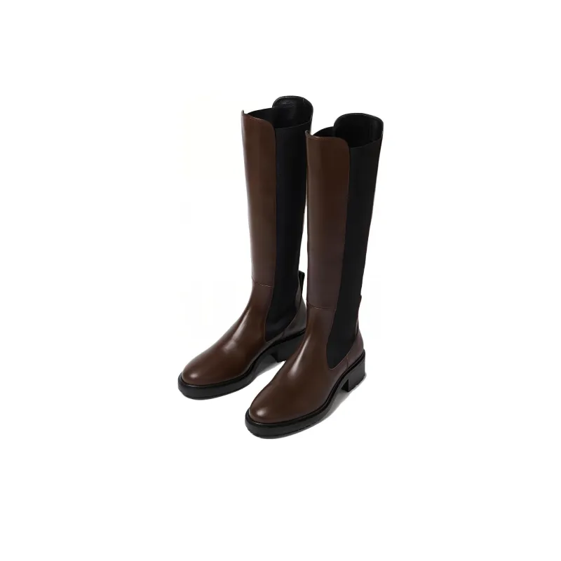 Aeyde Knee-High Chelsea Boots 4cm Women's Brown-2