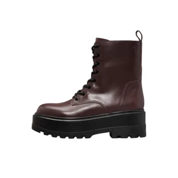 CKJ CALVIN KLEIN JEANS Ankle Boots 6cm Women's Burgundy