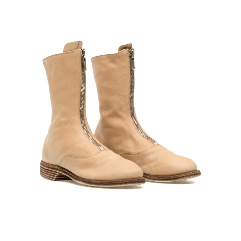 GUIDI Ankle Boots Women's Milk Tea Beige-2