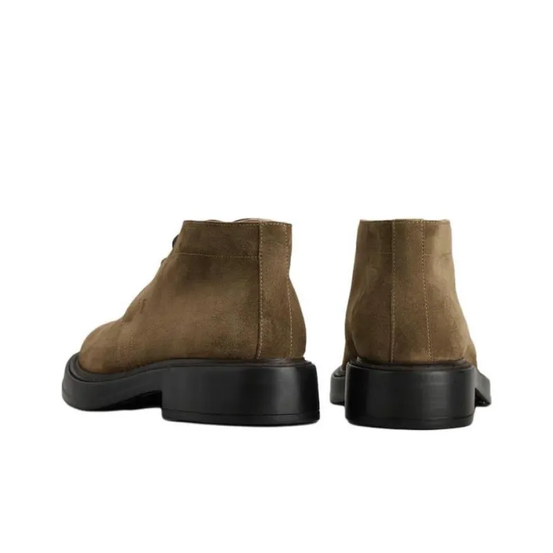 TOD'S Desert Round Toe Lace Up Boots-3