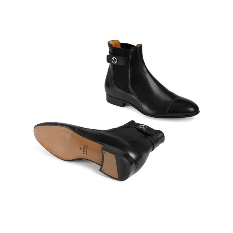 GUCCI Blondie Ankle Boot 'Black'-4