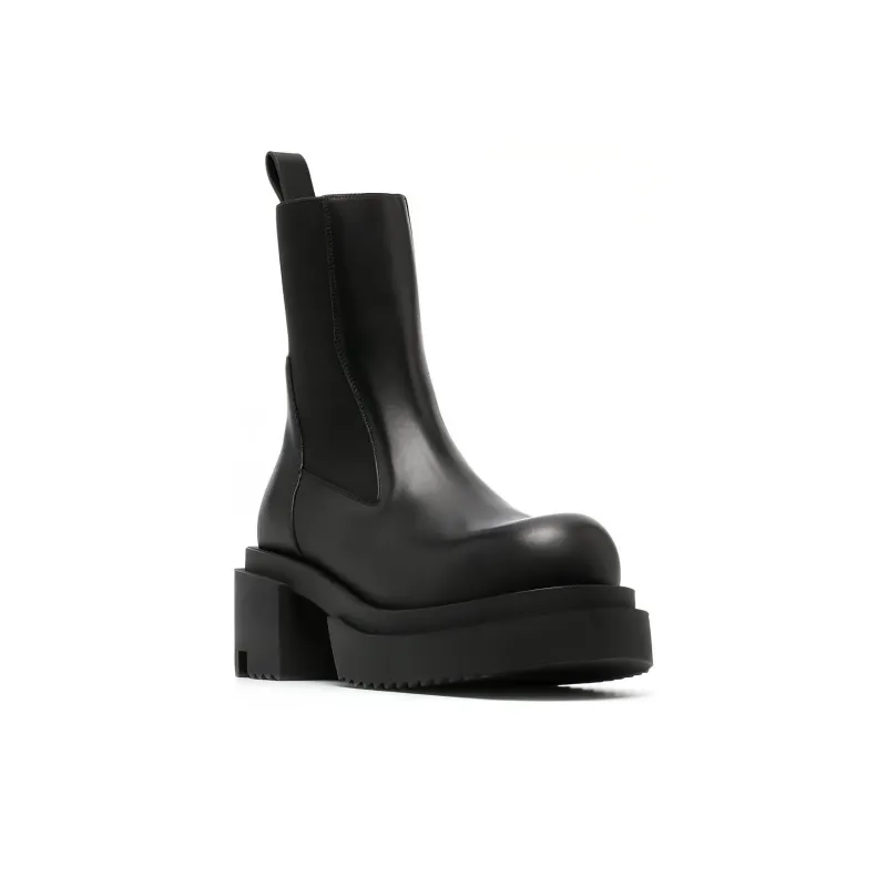 RICK OWENS Beatle Bogun 75mm Leather Boots-2