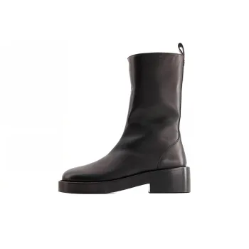 COURREGES 55mm Slip-on Leather Ankle Boots Women's